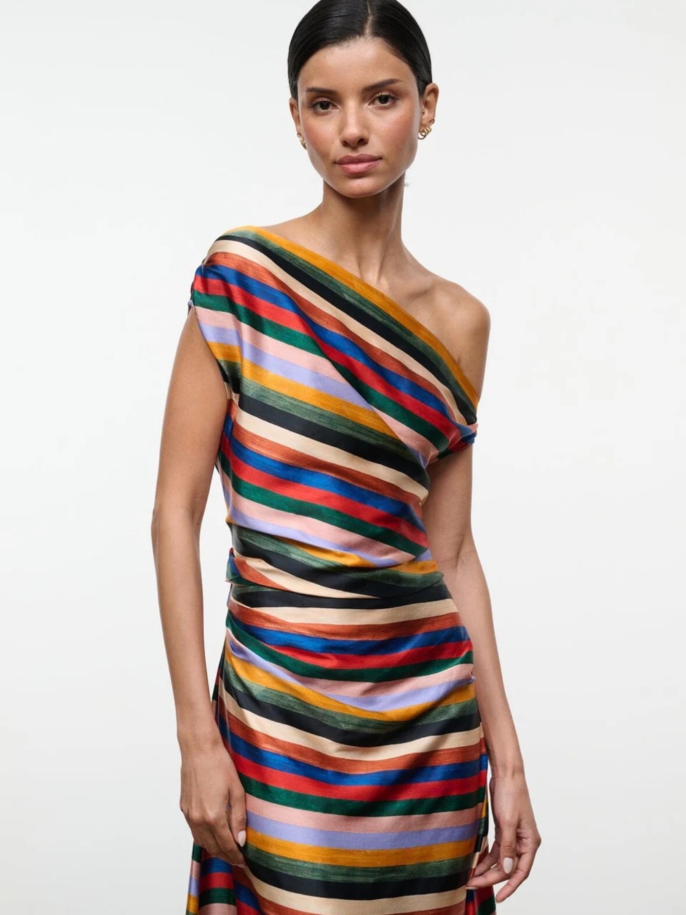 STAUD Phare Silk Maxi Dress - Picture 2 of 8